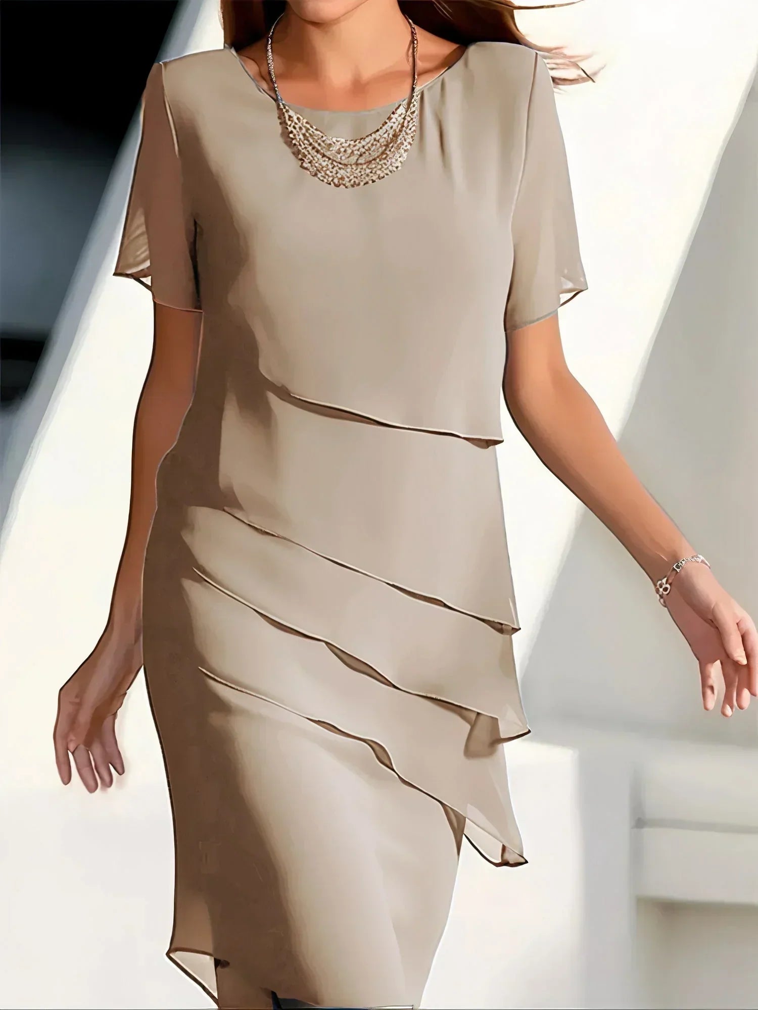 Quitterie™ - Elegante jurk met buikbedekking 