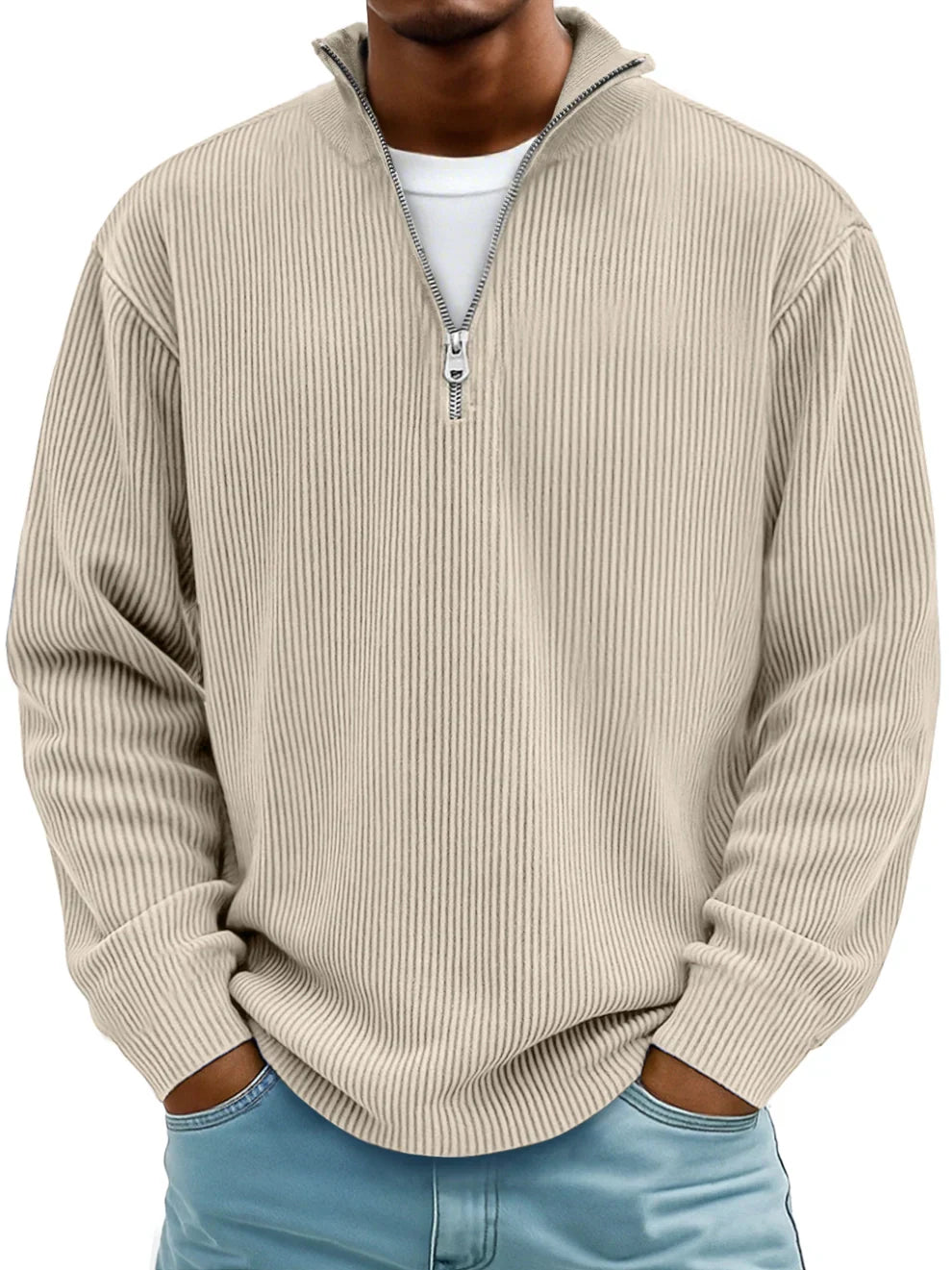 Julian - Trendy and Stylish Half-Zip Jumper for Men
