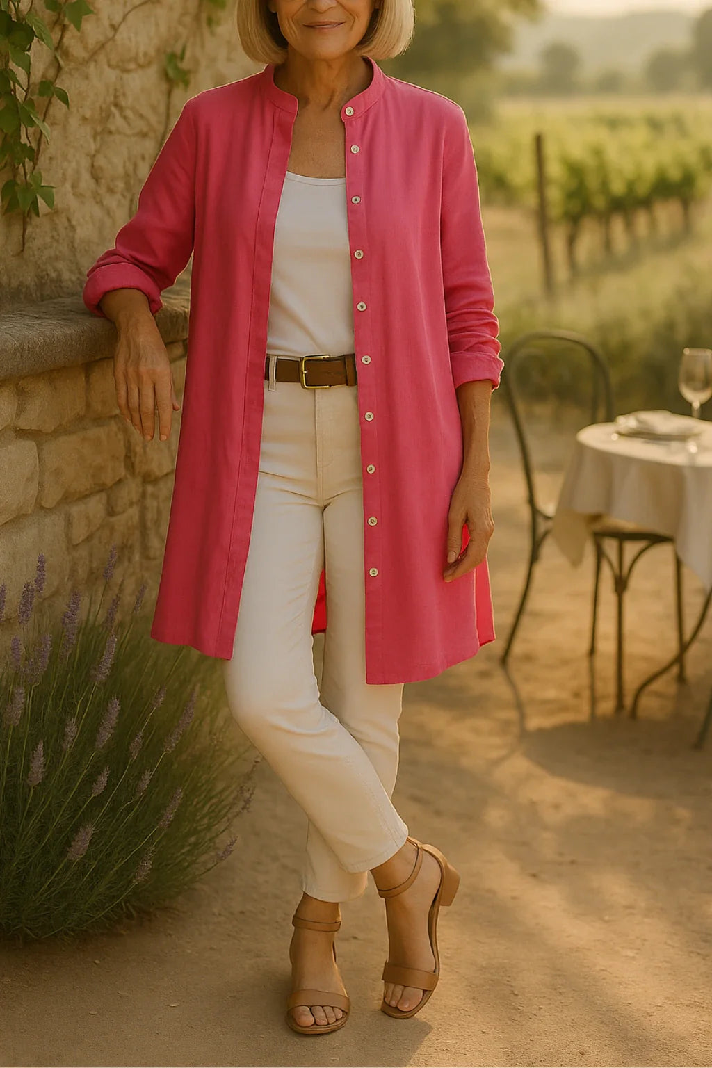Elisca™ - Cotton Flared Shirt Jacket