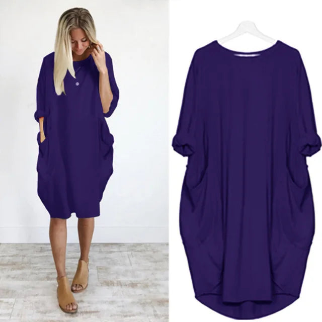 Axelle - Comfortable Dress with Pockets