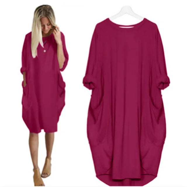Axelle - Comfortable Dress with Pockets