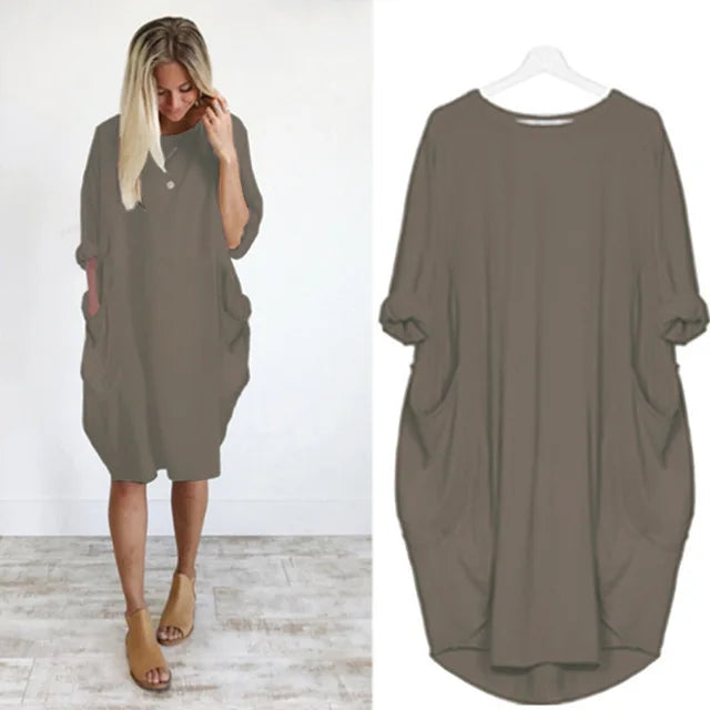 Axelle - Comfortable Dress with Pockets