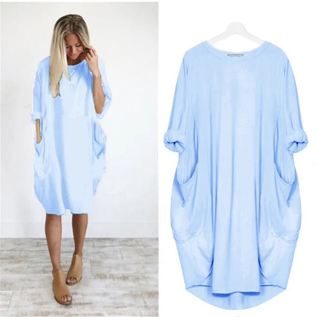 Axelle - Comfortable Dress with Pockets