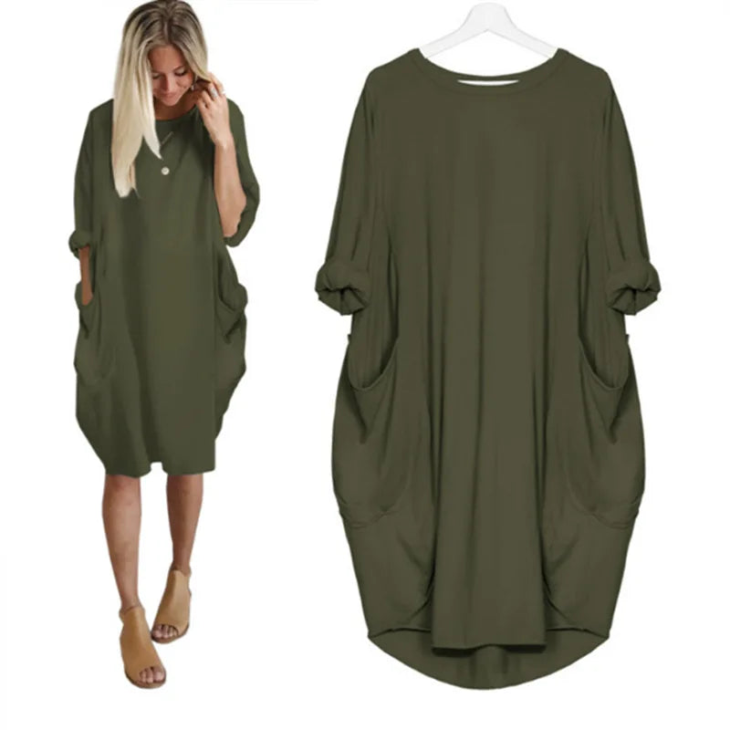 Axelle - Comfortable Dress with Pockets