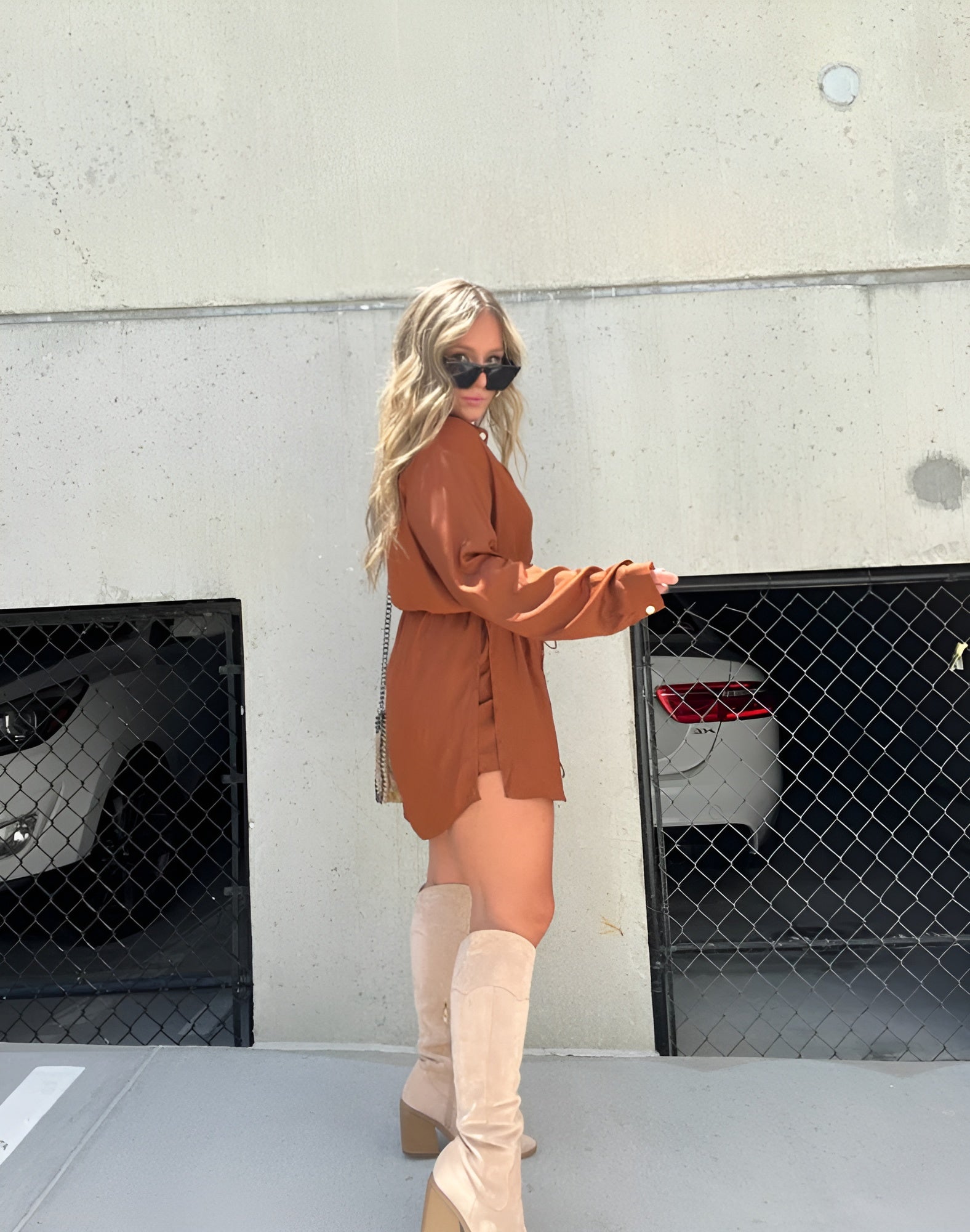 Demi™ - Trendy Satin Short Jumpsuit