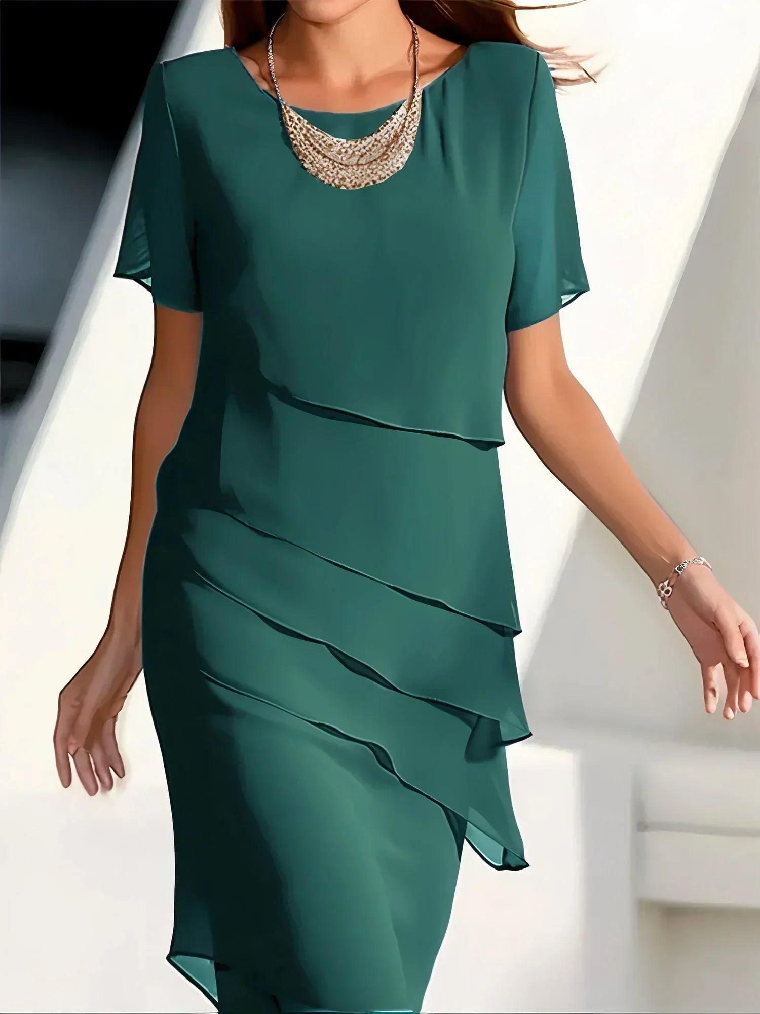 Quitterie™ - Elegante jurk met buikbedekking 