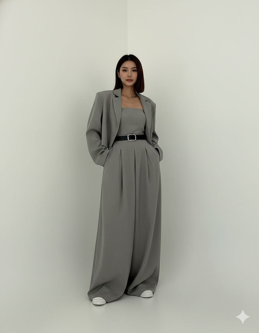 Cyravine - Women's Bustier and Jacket Set in Elegant and Trendy Style