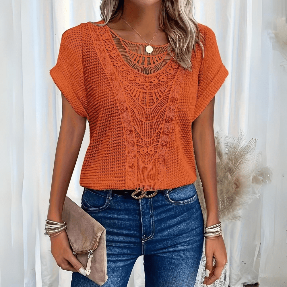 Aina™ - Elegant Ibiza-style blouse