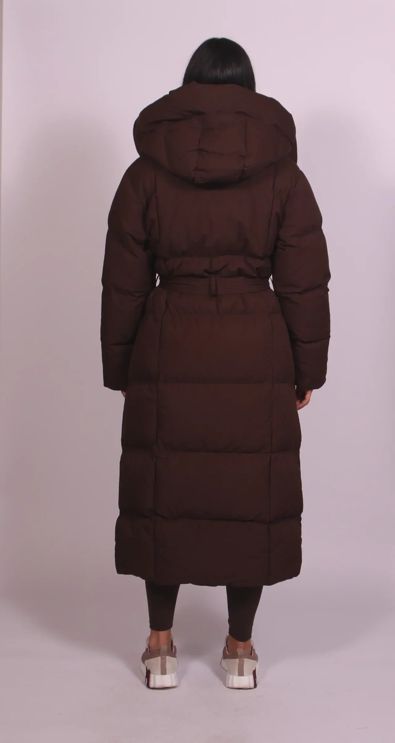 Averlisse - Long Belted Puffer Coat