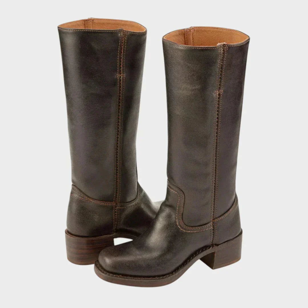 Marivellea - Retro Leather Boots for Women