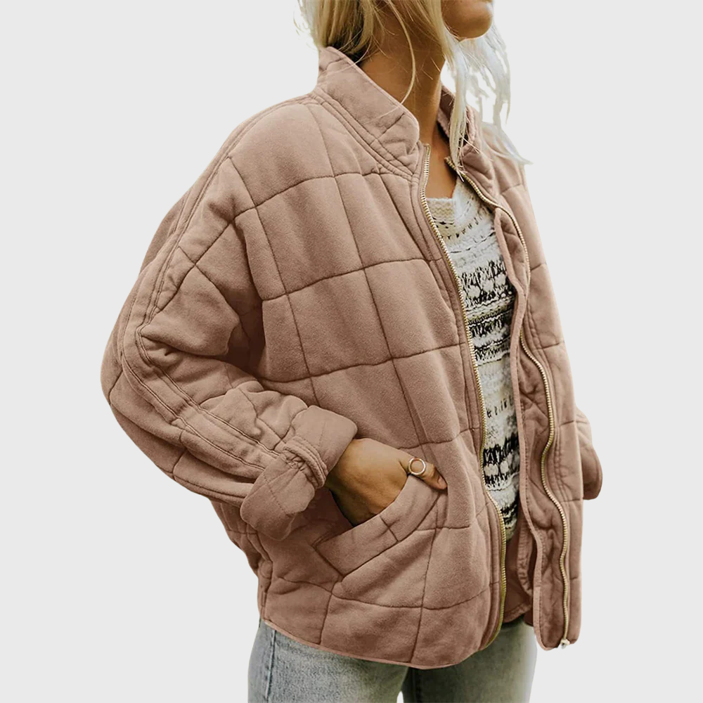 Taveline - Elegant oversized jacket with lightweight lining and practical pockets