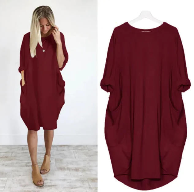 Axelle - Comfortable Dress with Pockets