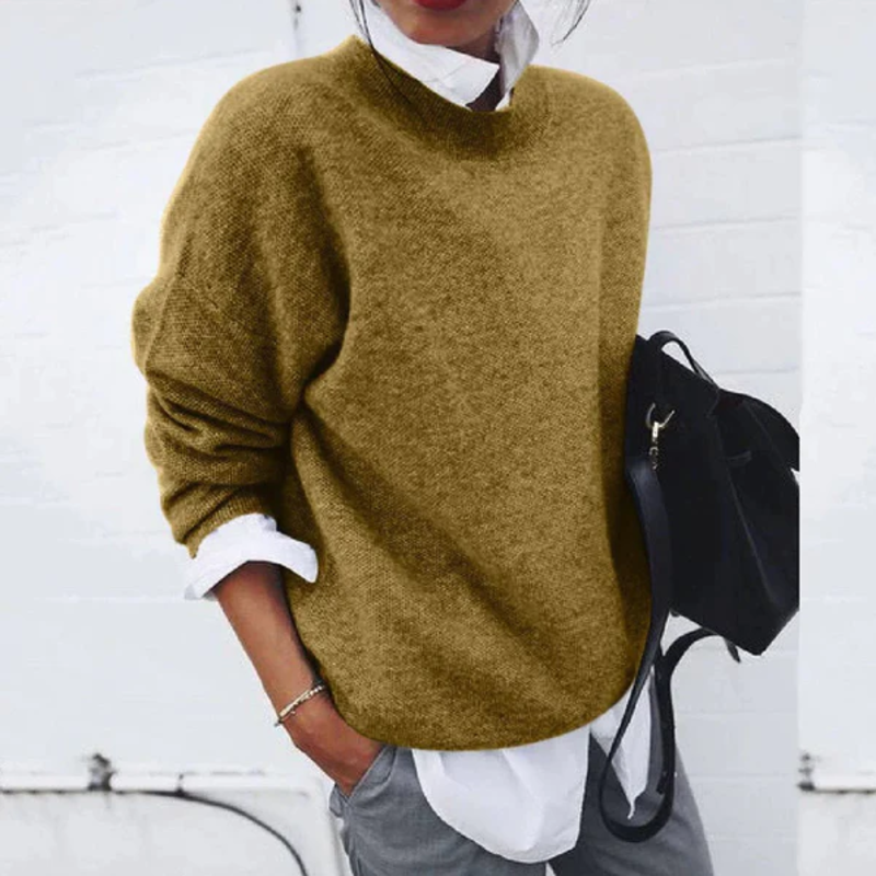 Gwendolen - Casual Knitted Cashmere Sweater for Women | Ideal for Autumn