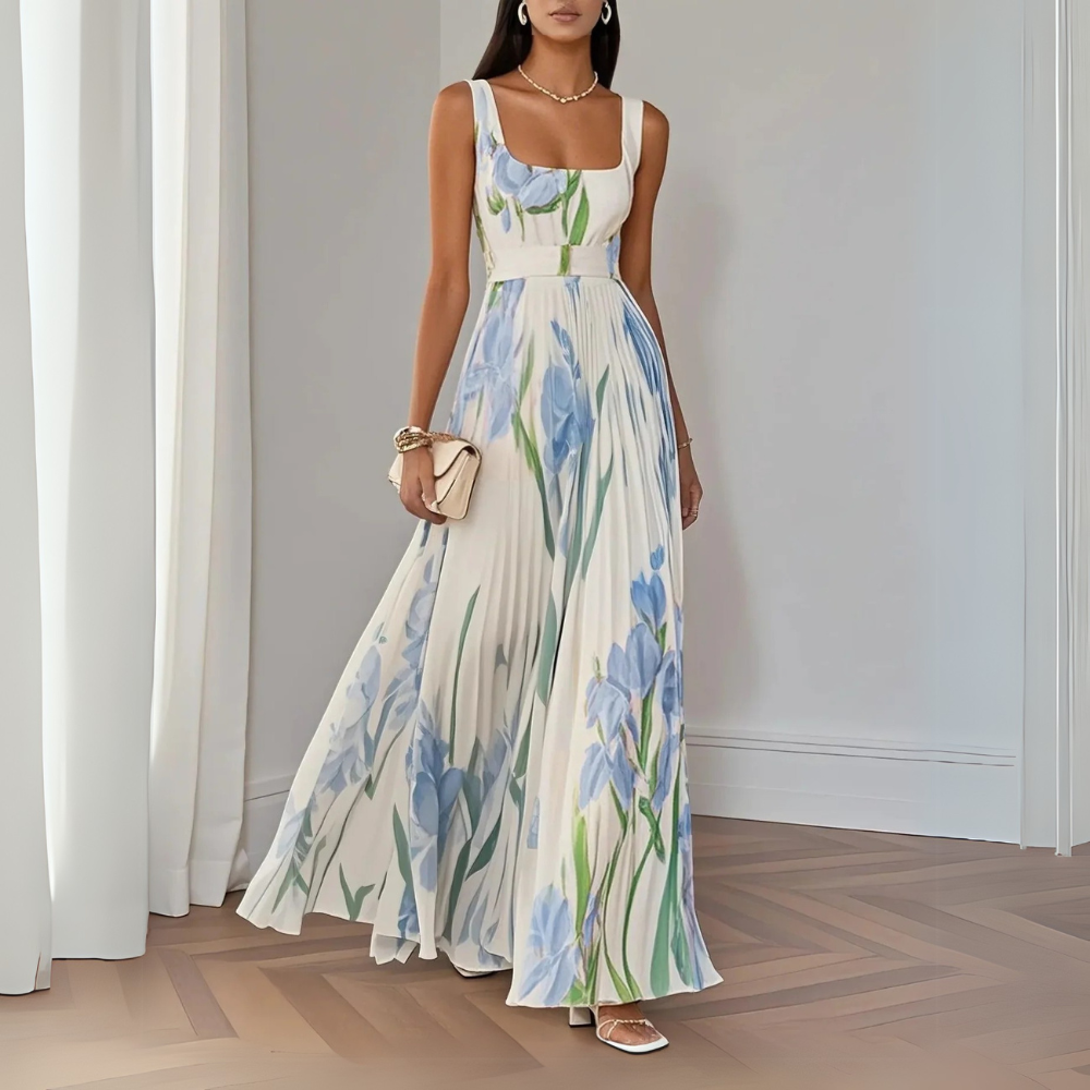 Roselitha™ - Elegant Floral Maxi Dress