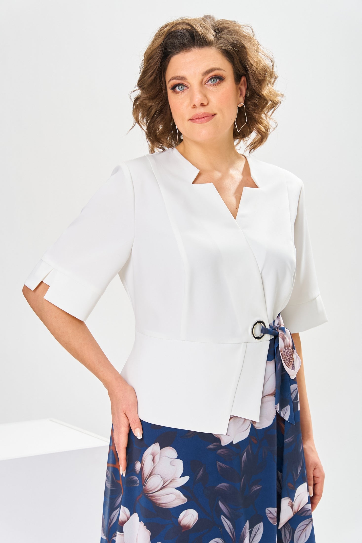 Adelisa™ - High Quality Cotton and Silk Dress for Natural Elegance