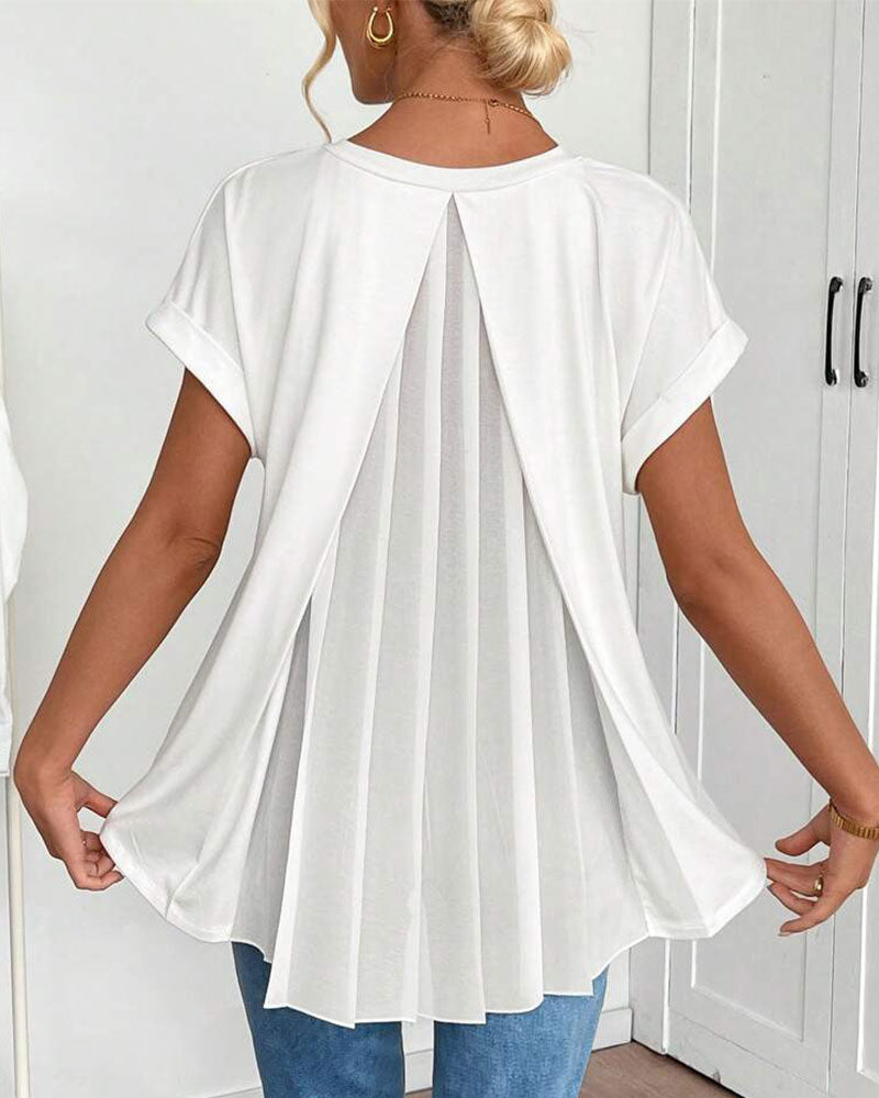 Estella - Unisex short sleeve T-shirt with patchwork