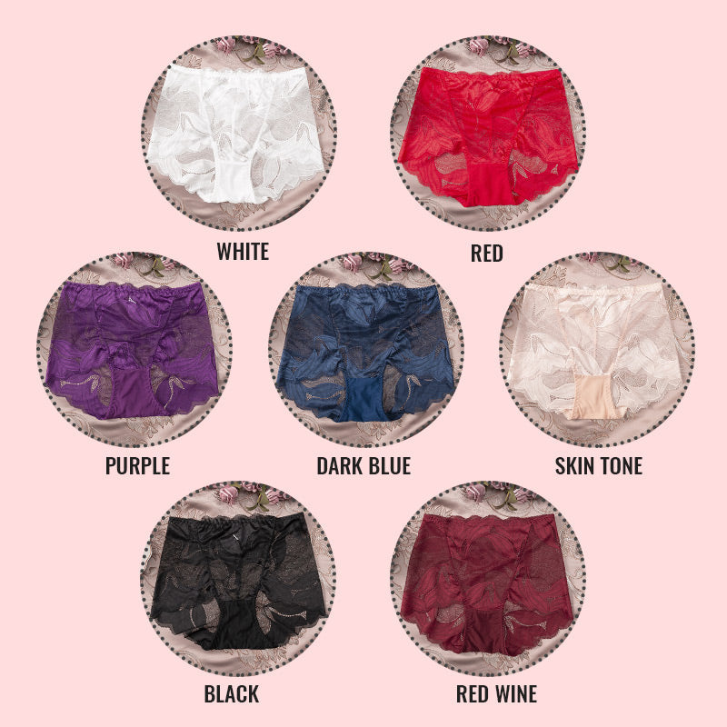 Emina - Package of handmade silk lace underwear for women