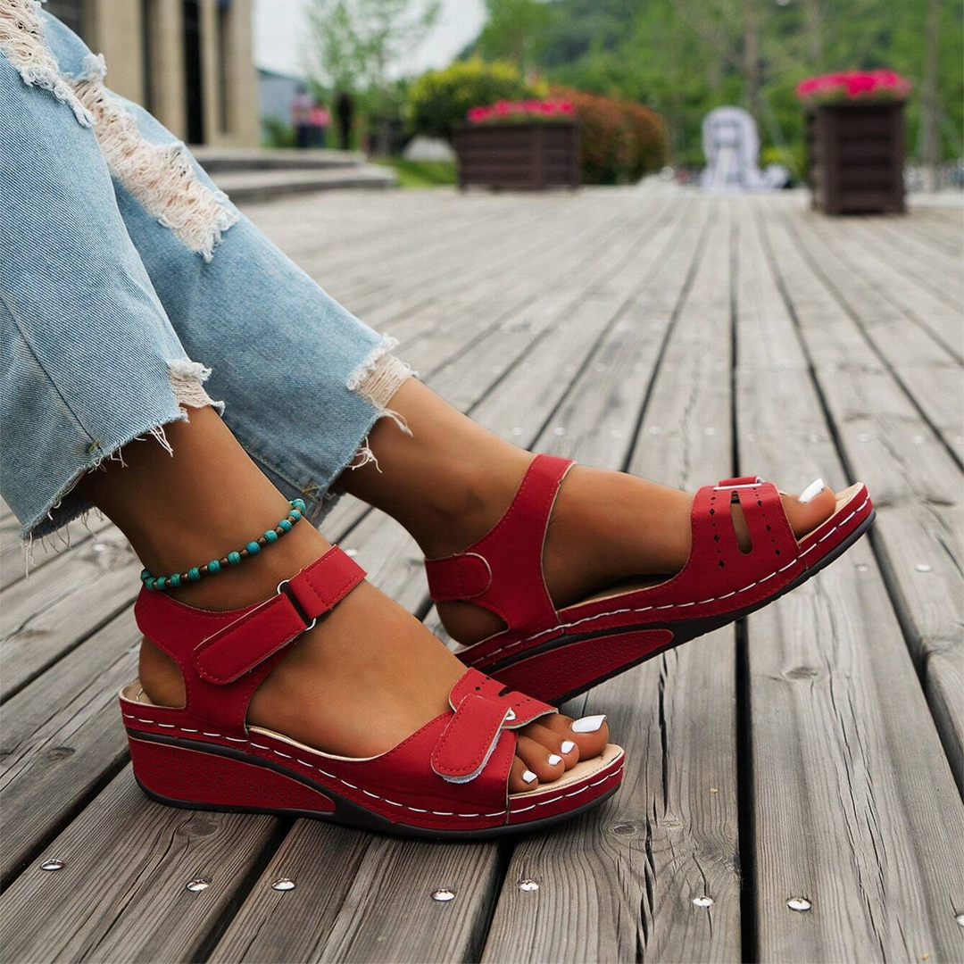 Nolwenn - Comfortable and Elegant Sport Wedge Sandals