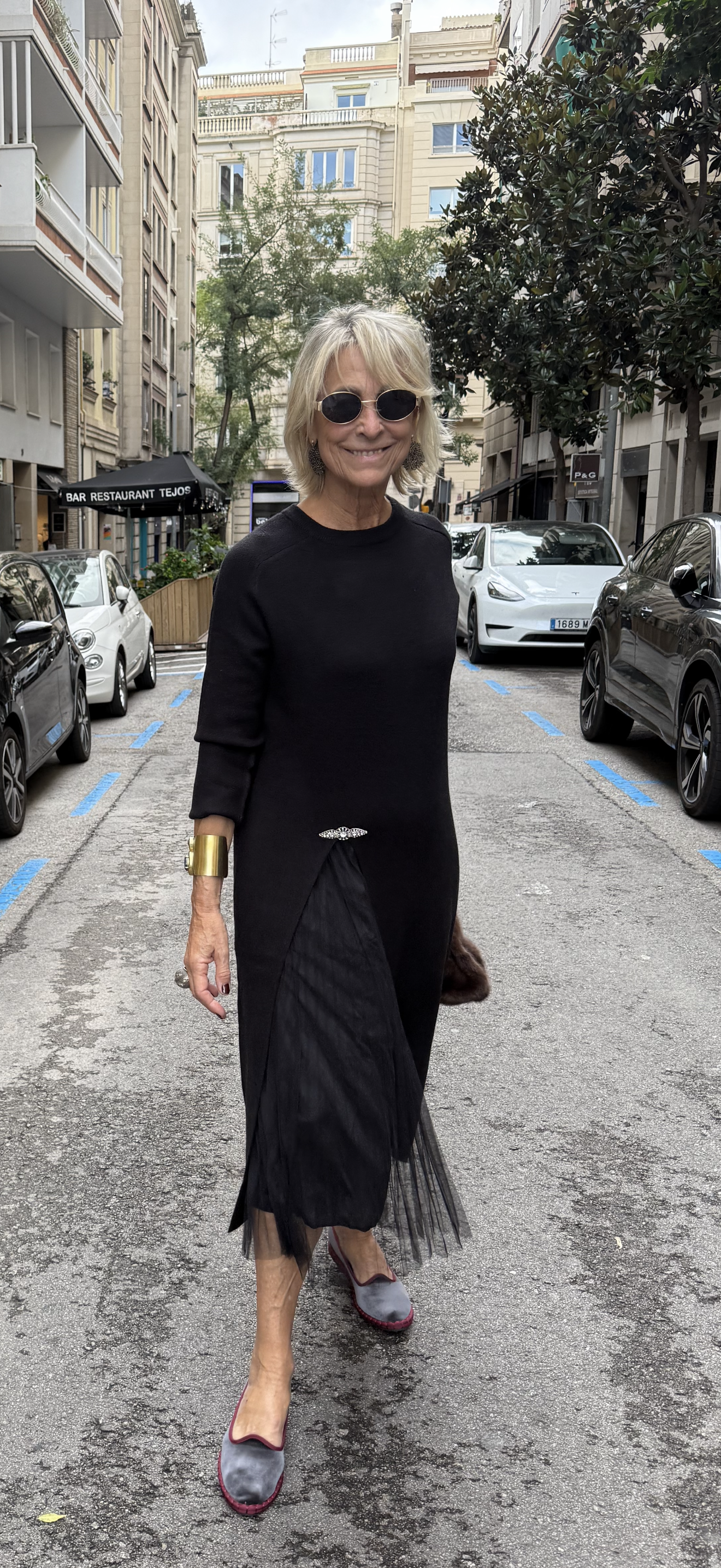 Gwenirra - Elegant Knitted Tulle Dress