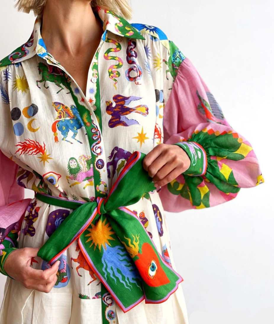 Sorel - Chic Dress with Bright and Colorful Patterns