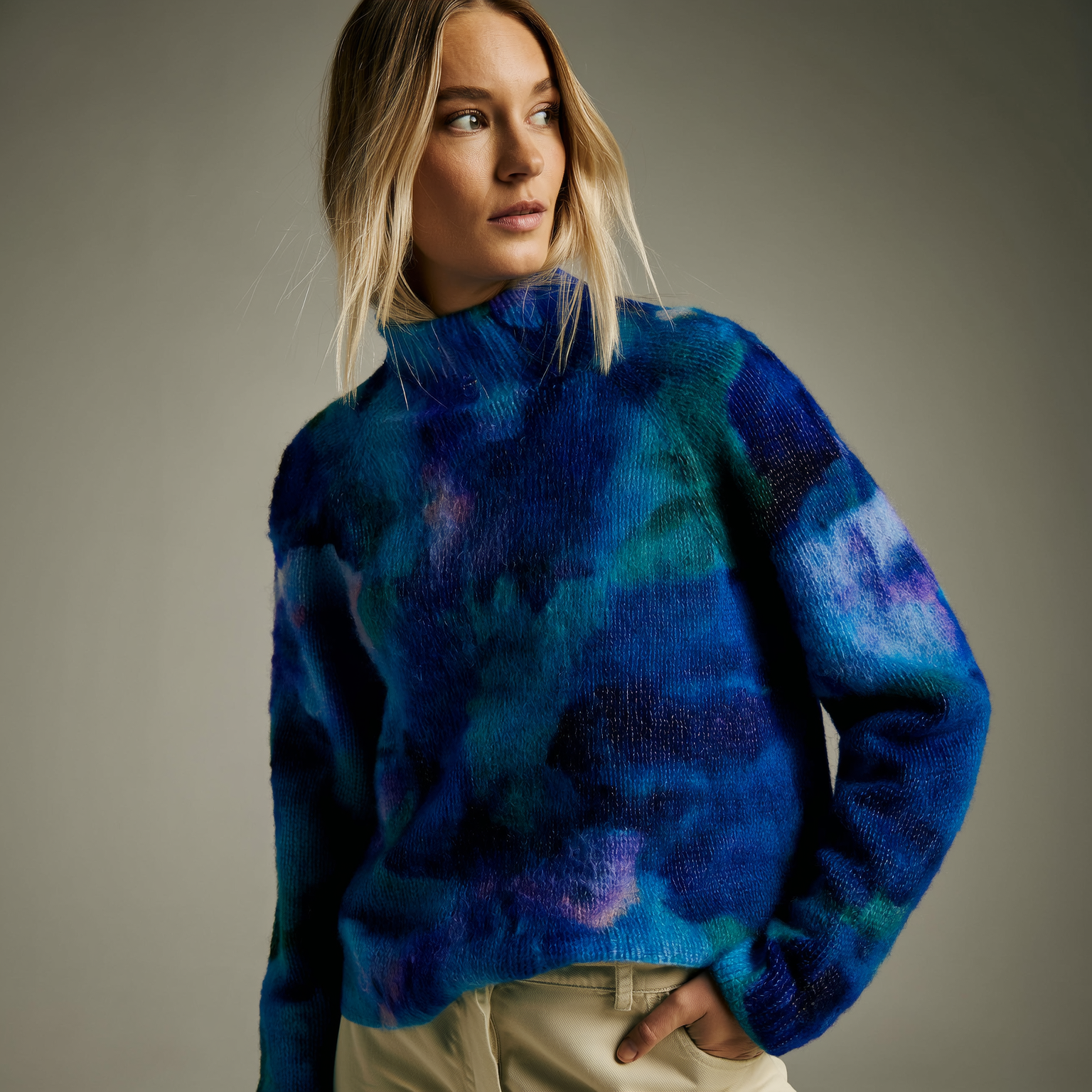 Luneliae - Warm and Elegant Roll Neck Jumper