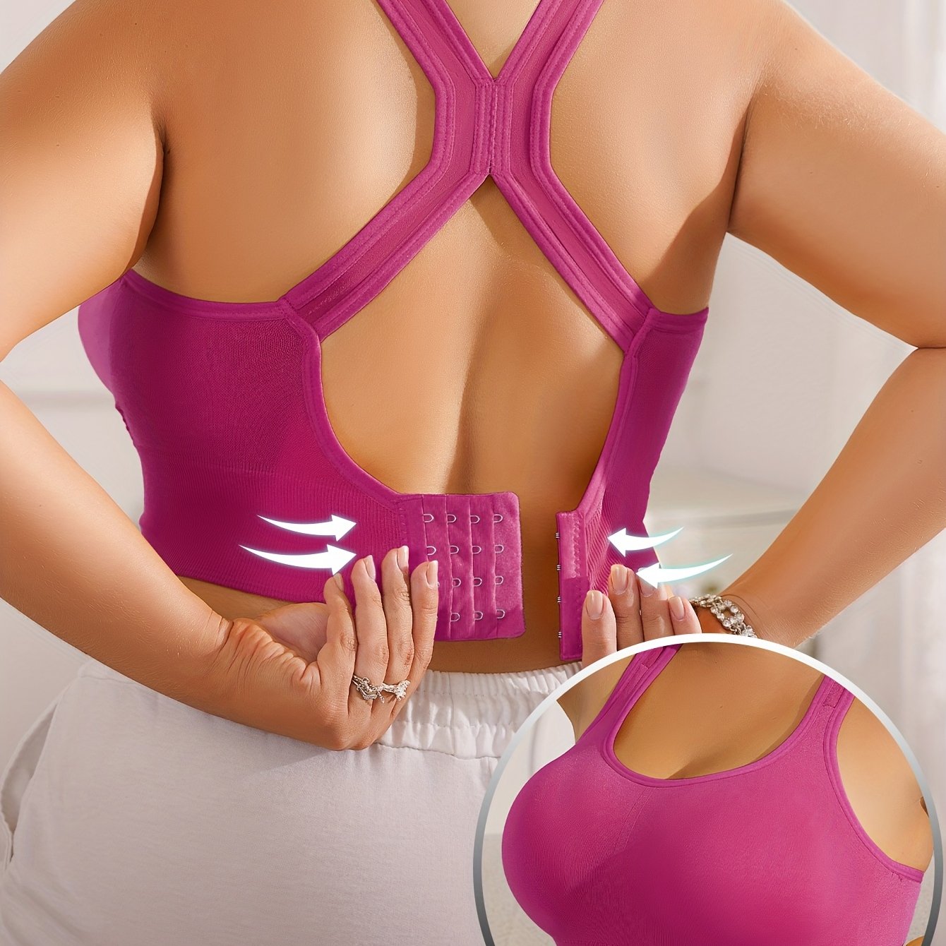 Vittoria™ - Plus Size Sportbeha met Verwijderbare Pads en Verstelbare Bandjes 