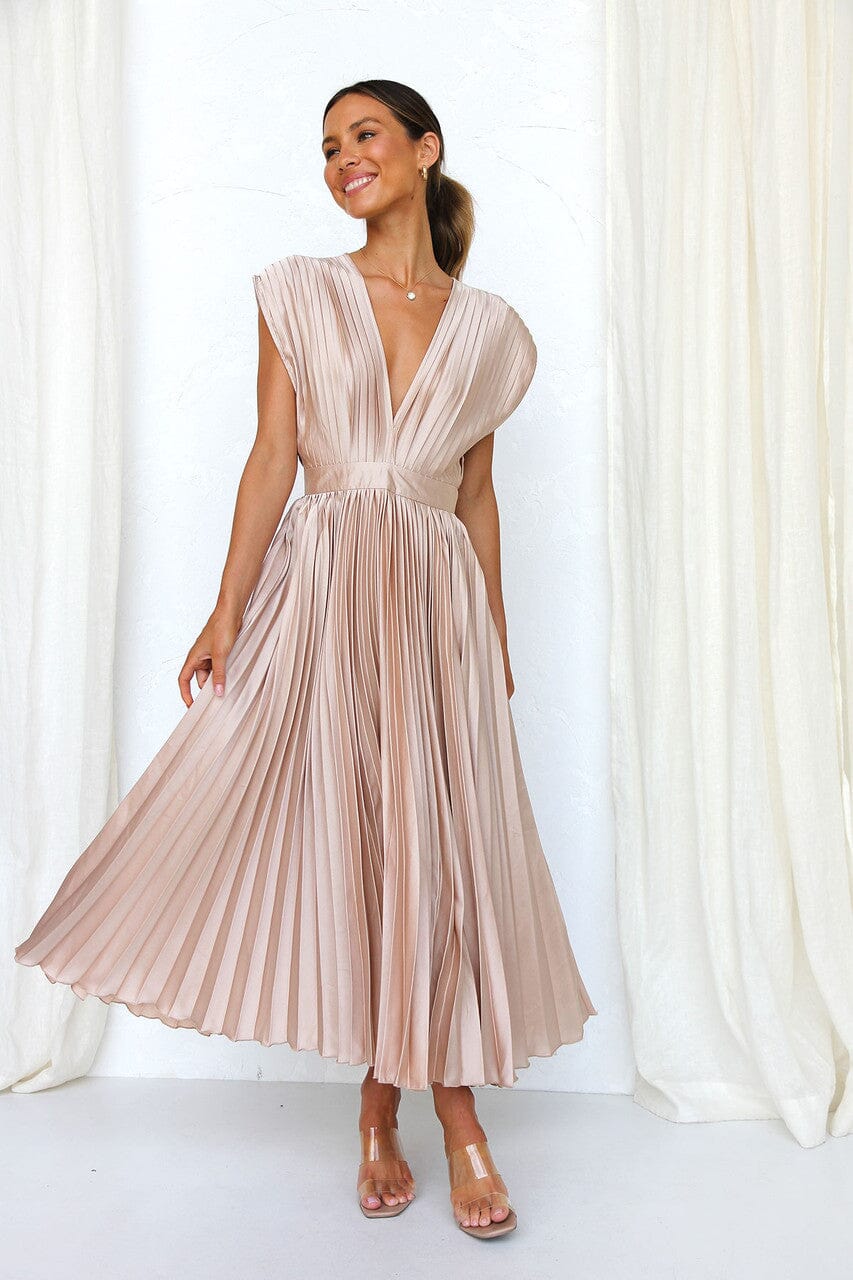 Solenne™ - Elegant Midi Dress