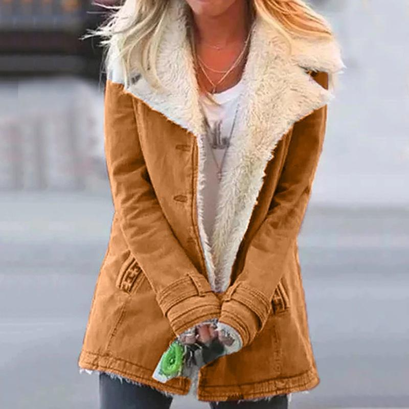 Loravine™ - Plush Faux Fur Lined Winter Jacket