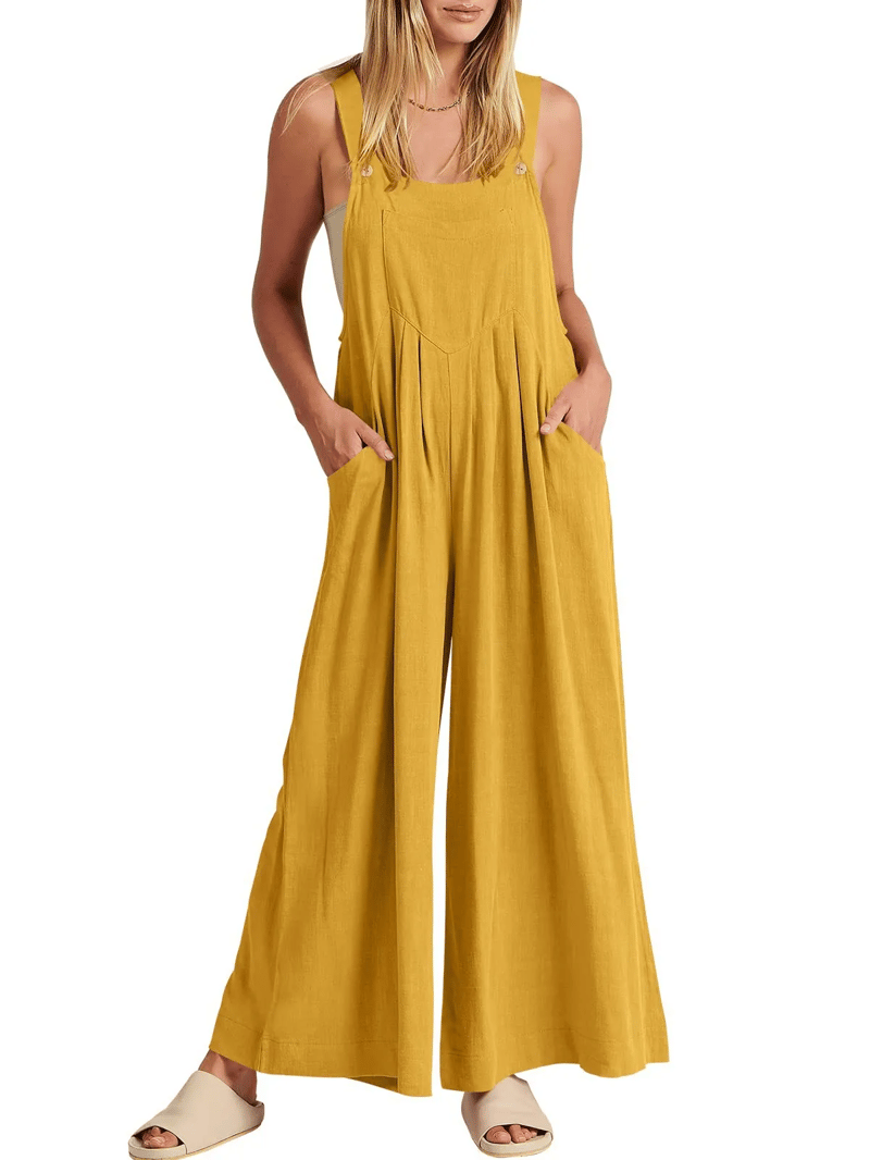 Giulena - Sleeveless Jumpsuit with Wide Legs