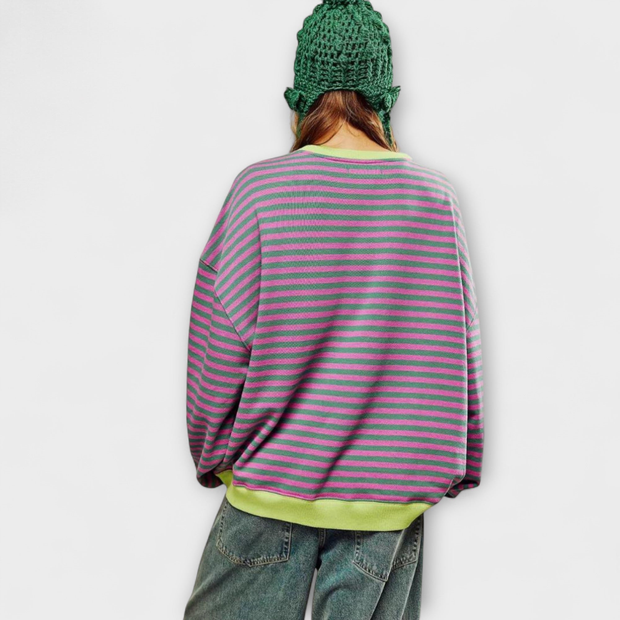 Janelisse™ - Striped Oversized Sweater