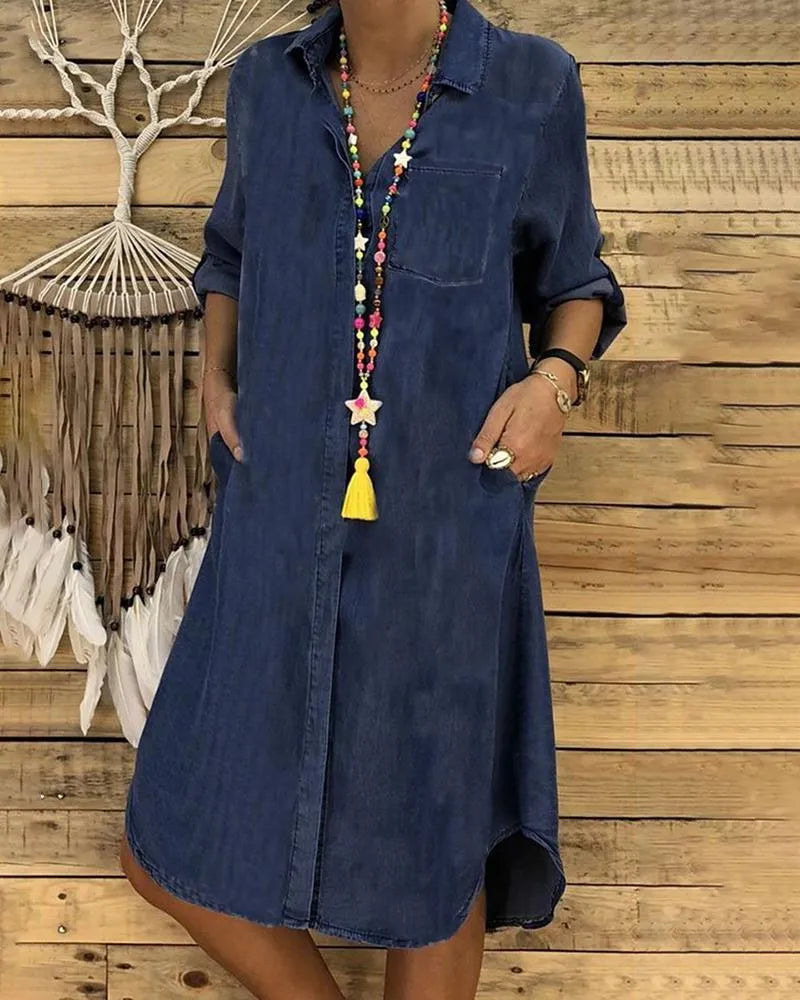 Eleora - Vintage Jean Maxi Dress