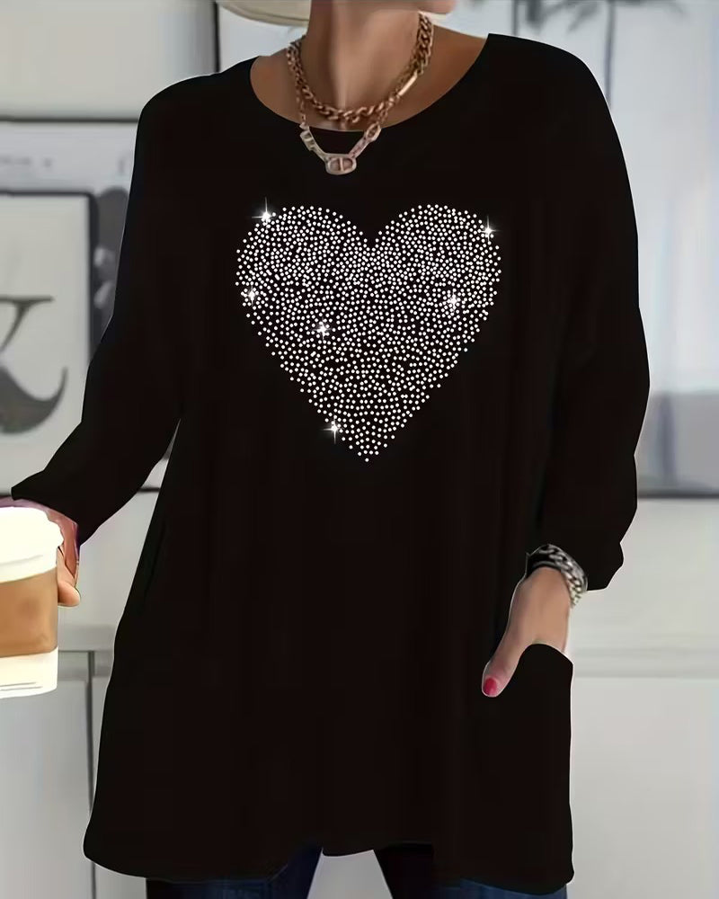 Pavelyssa - Top Design Pocket Love Fine Sequins