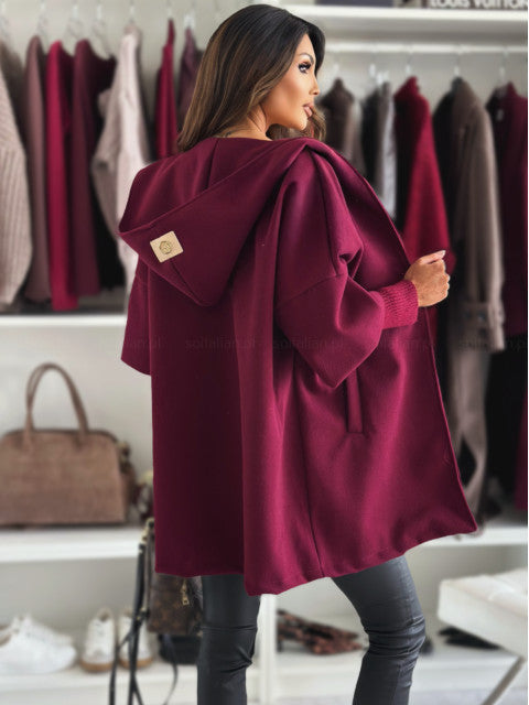 Quelirra - Elegant Hooded Jacket for Autumn and Winter