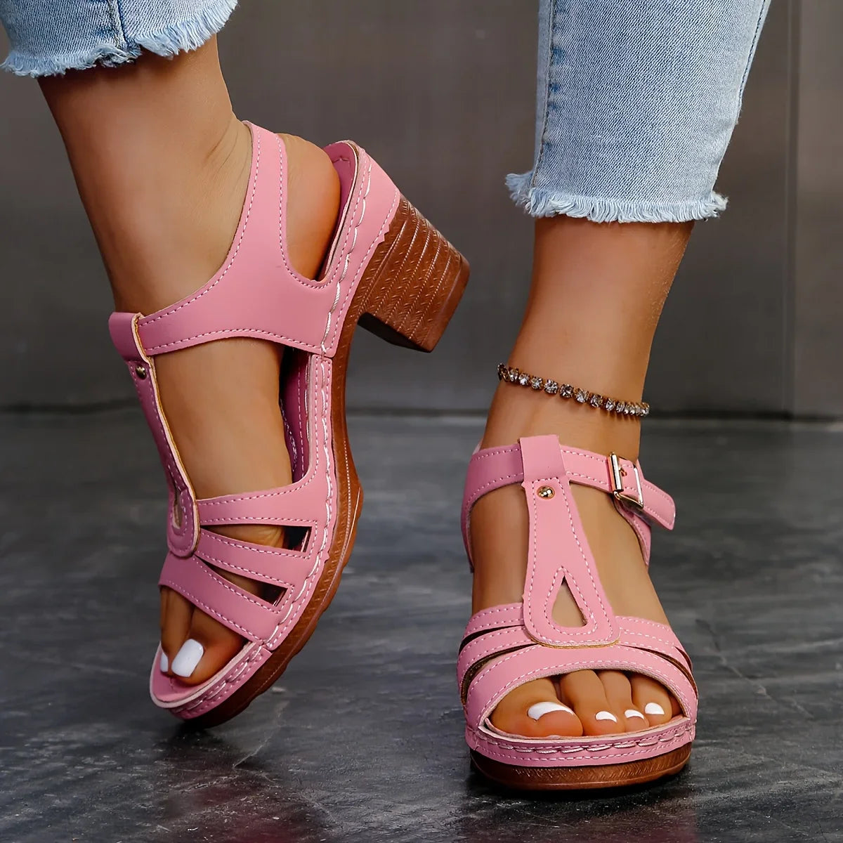 Eliette - Orthopedic Platform Sandals - Retro Elegance and Absolute Comfort