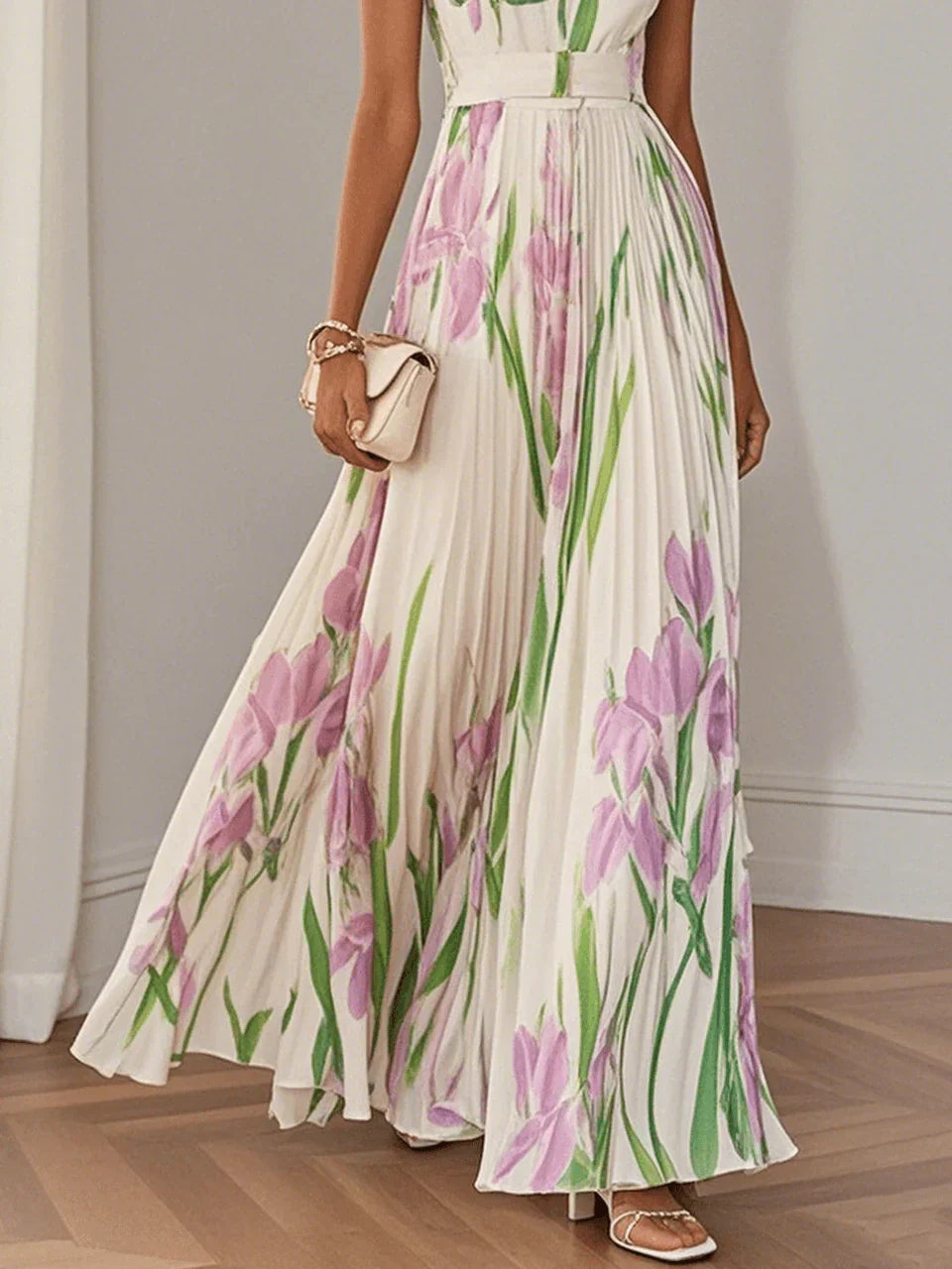 Roselitha™ - Elegant Floral Maxi Dress