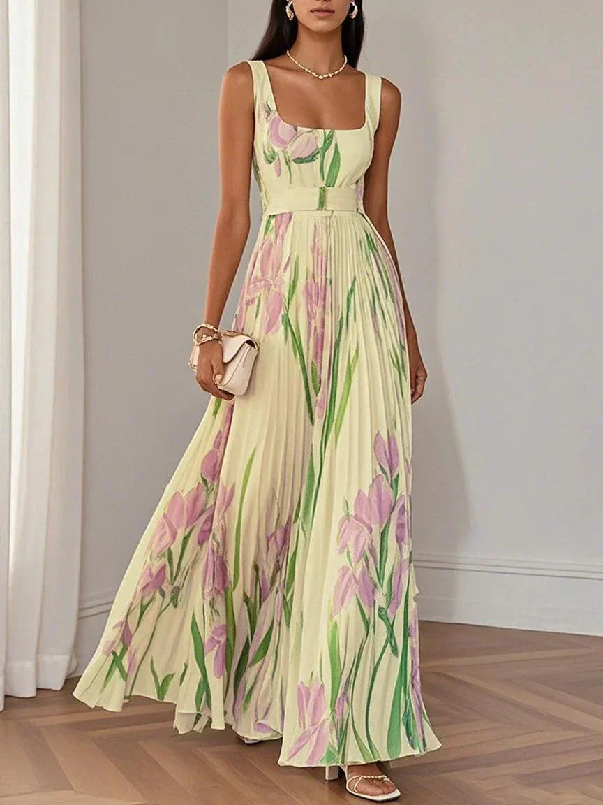 Roselitha™ - Elegant Floral Maxi Dress