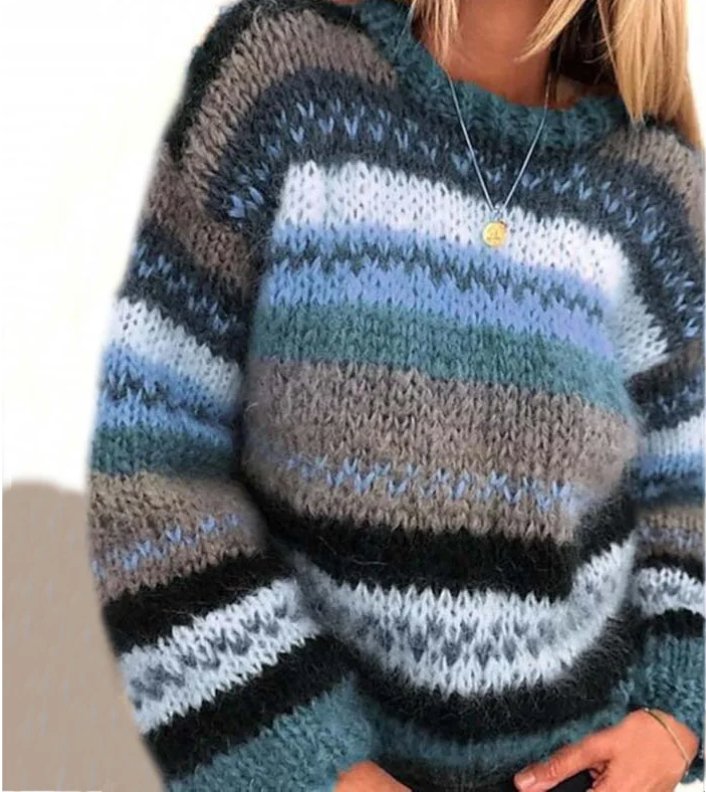 Floravia - Soft and Elegant Knitted Jumper for Winter