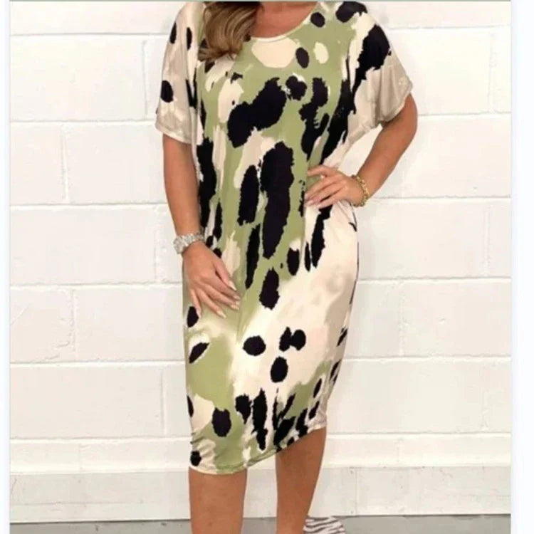 Louisa™ - Leopard Print Ample Casual Dress