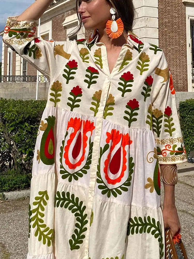 Avino - Elegant and Versatile Long Dress for Summer