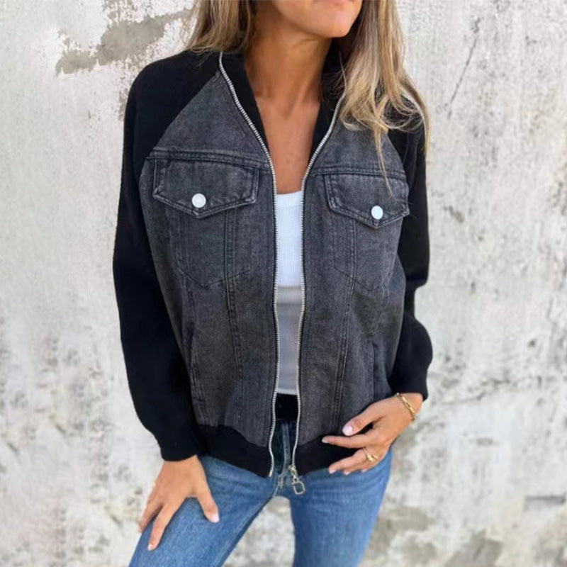 Lilia™ - Denim Zip Jacket