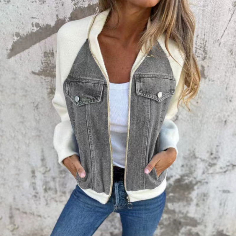 Lilia™ - Denim Zip Jacket