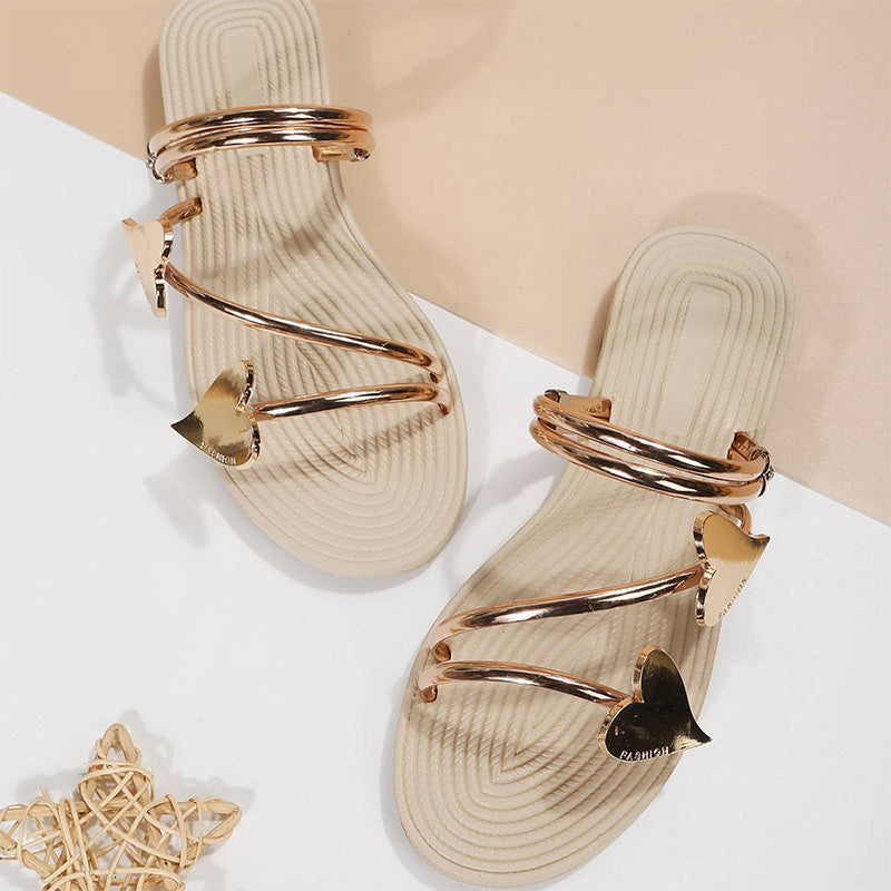 Isaline - Orthopedic Flat Open Toe Heart Sandals