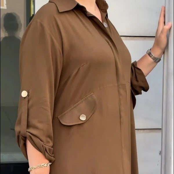 Danae™ - Women's casual 2-piece set in solid color