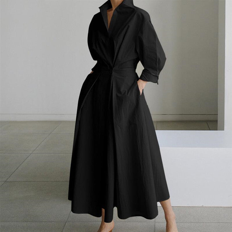 Barbe™ - Long Cotton Linen Maxi Dress