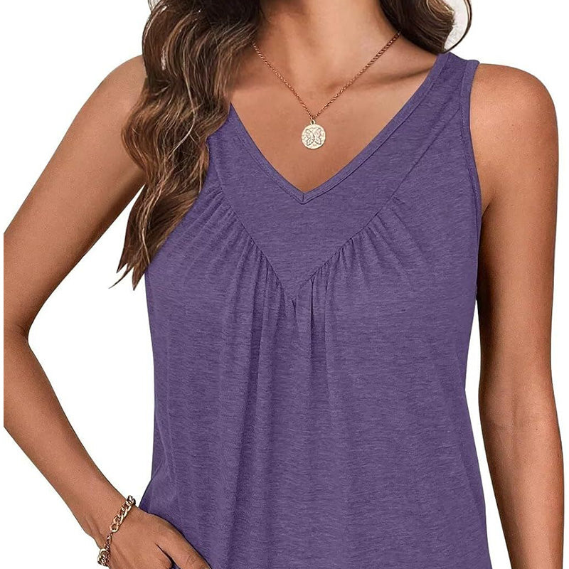 Verena - V-neck sleeveless tank top for women