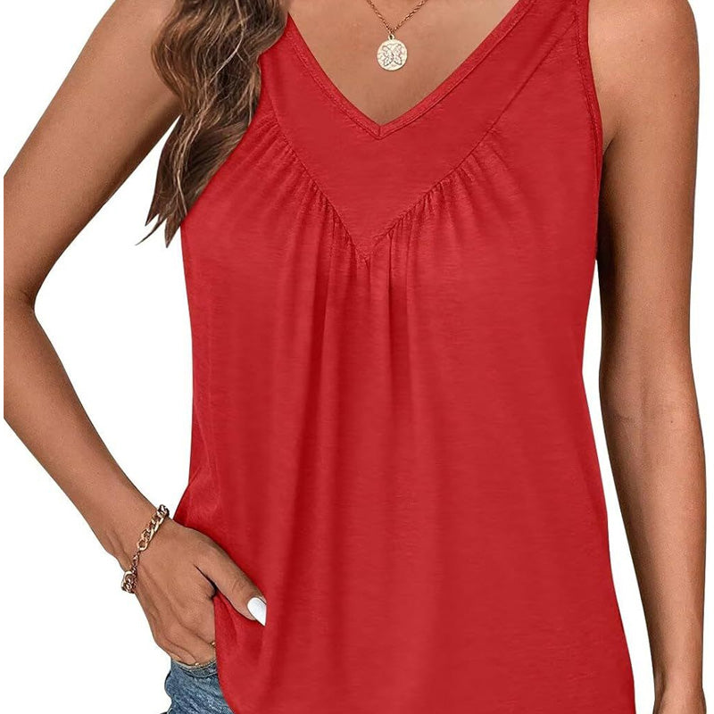 Verena - V-neck sleeveless tank top for women